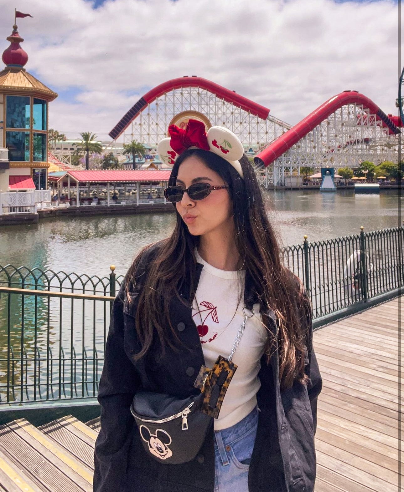 Embroidered Cherry Mouse Ears